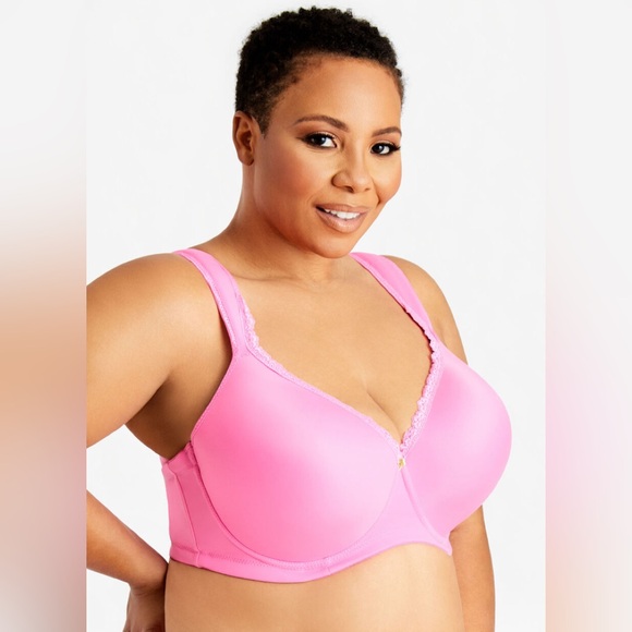 Beautiful bright pink new Full Coverage Butterfly Bra in 42DDD - Picture 3 of 3